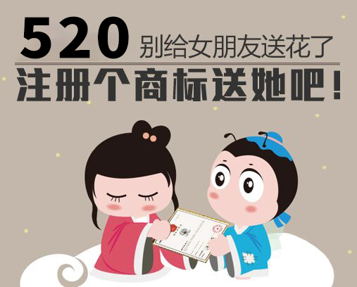 520，別給女朋友送花了 注冊(cè)個(gè)商標(biāo)送她吧！